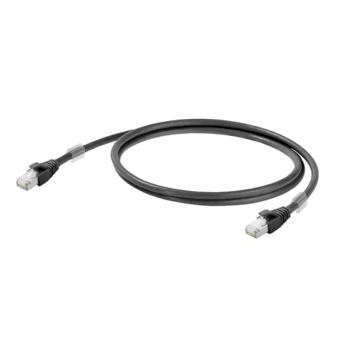 1251610050 Patch Cable Cat 6A RJ45 IP20 5.0M Black